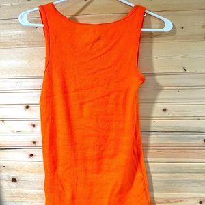 Neon orange tank top new without tags